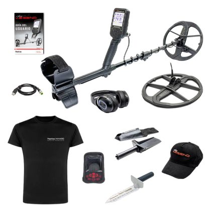 Detector de metales The Legend WHP + 2 bobinas (28cm + 30x23cm) + Audífono bluetooth