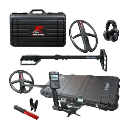 DEUS II RC + 3 bobinas (34x28cm + Xtrem Hunter) + audífono bluetooth WSAII-XL + Pointer MI-6